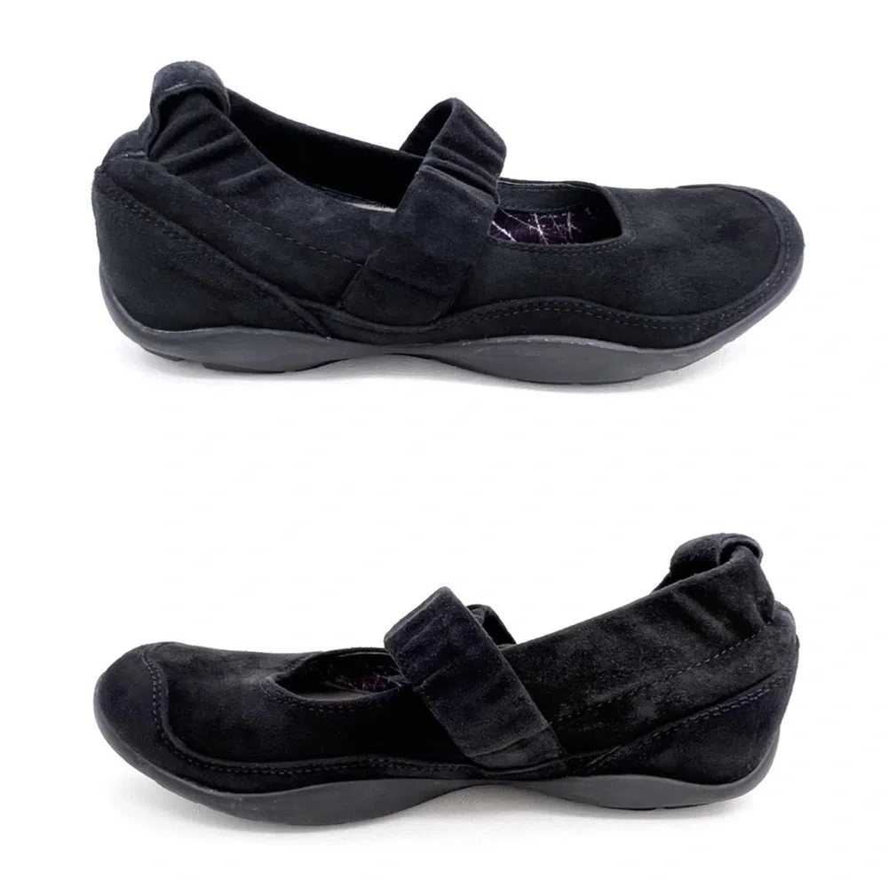 Dansko Shoes ‘Chrissy’ Mary Jane Suede Leather Black Size 36 = 5.5 - 6